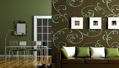 Individuelle Wanddekoration für das Wohnzimmer